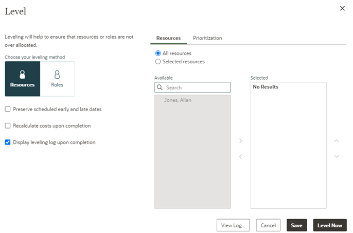 Leveling Options to Level Project 007