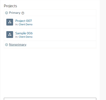 Multiple Projects in a Program