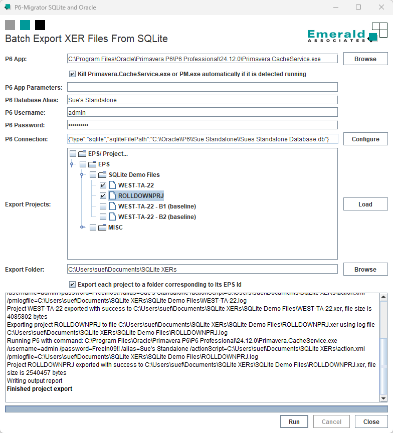 Export Your Projects